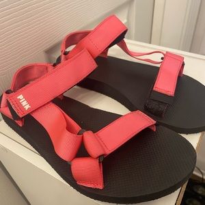 PINK Sandals with Velcro strap